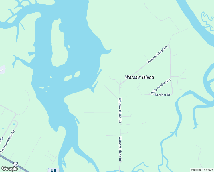 map of restaurants, bars, coffee shops, grocery stores, and more near 31 Gazebo Road in Saint Helena Island