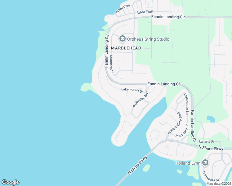 map of restaurants, bars, coffee shops, grocery stores, and more near 95 Grandview Circle in Brandon