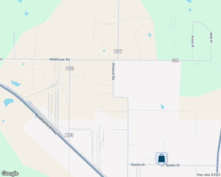 map of restaurants, bars, coffee shops, grocery stores, and more near 3948 Windmill Road in Joshua