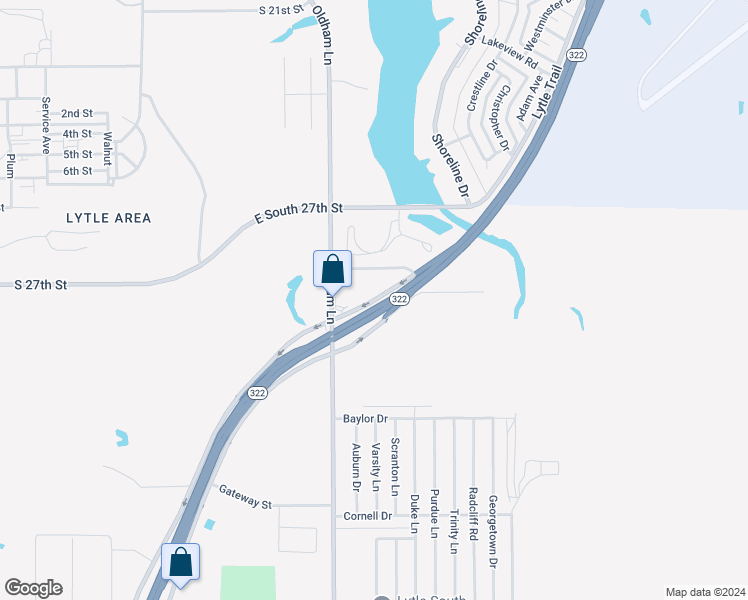 map of restaurants, bars, coffee shops, grocery stores, and more near Loop 322 in Abilene