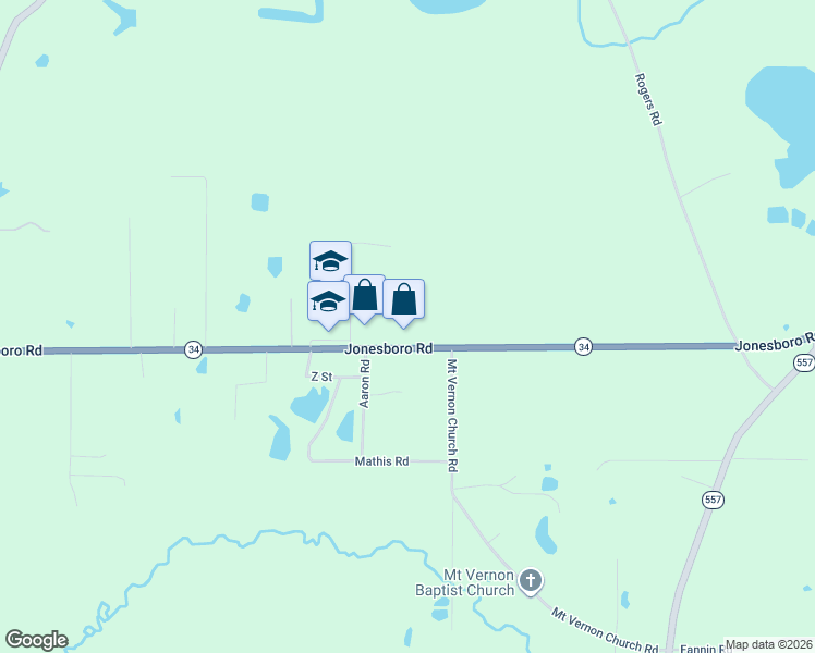 map of restaurants, bars, coffee shops, grocery stores, and more near 5828-5856 Jonesboro Rd in West Monroe