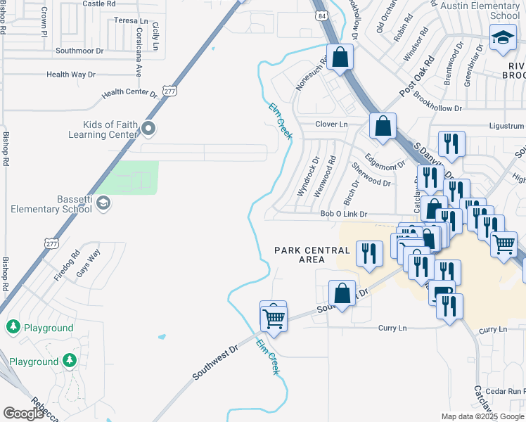 map of restaurants, bars, coffee shops, grocery stores, and more near 3318 Nonesuch Road in Abilene