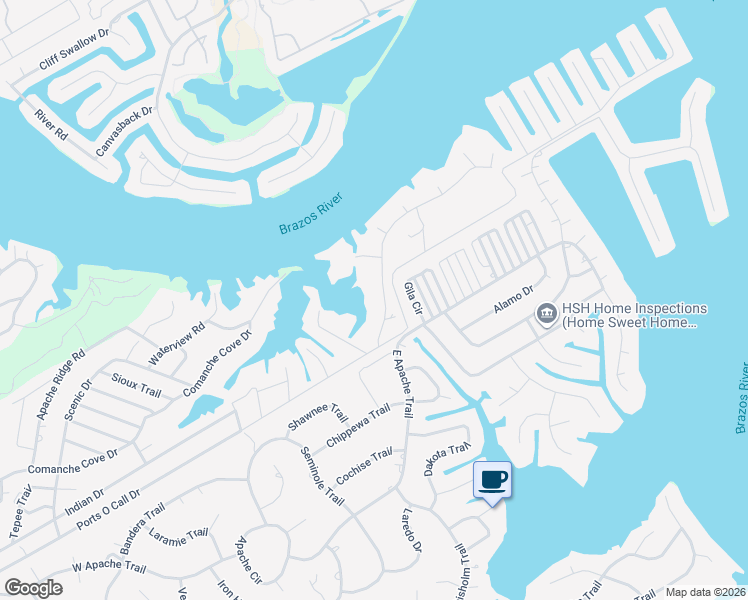 map of restaurants, bars, coffee shops, grocery stores, and more near 1412 Island Village Court in Granbury