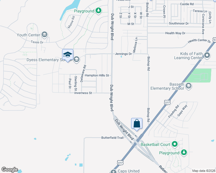 map of restaurants, bars, coffee shops, grocery stores, and more near 3041 Sutherland Street in Abilene