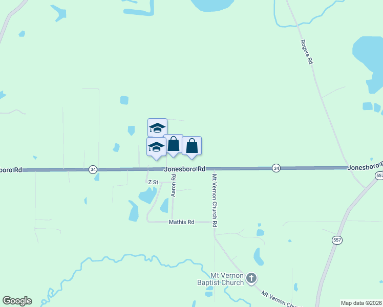map of restaurants, bars, coffee shops, grocery stores, and more near 5856 Jonesboro Rd in West Monroe