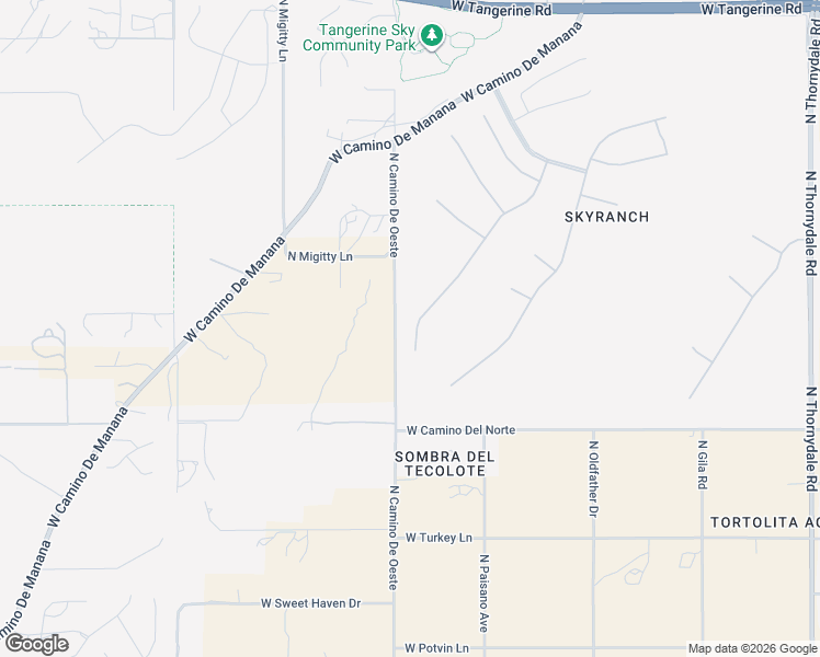 map of restaurants, bars, coffee shops, grocery stores, and more near 11397 North Moon Ranch Place in Marana