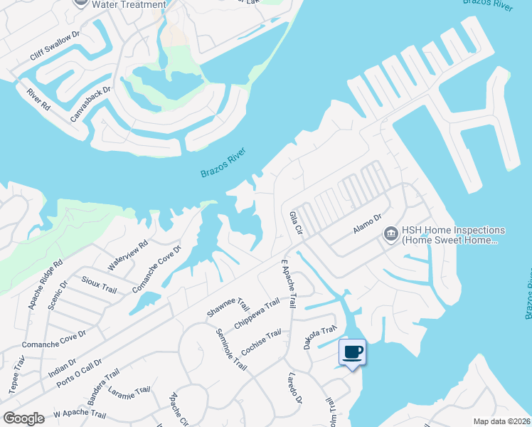 map of restaurants, bars, coffee shops, grocery stores, and more near 1412 Island Village Court in Granbury