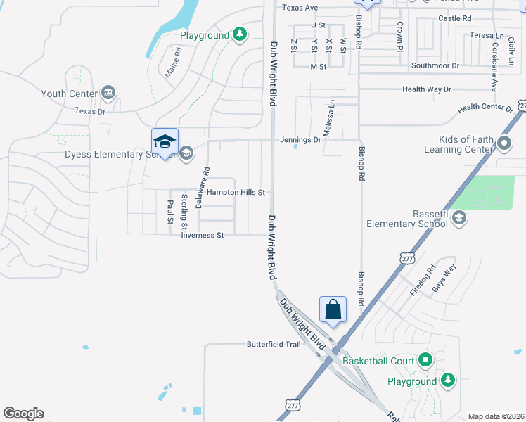 map of restaurants, bars, coffee shops, grocery stores, and more near 3041 Sutherland Street in Abilene