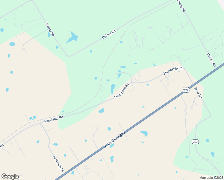 map of restaurants, bars, coffee shops, grocery stores, and more near 5500 Friendship Road in Tolar