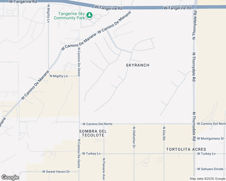 map of restaurants, bars, coffee shops, grocery stores, and more near 11423 North Adobe Village Place in Marana