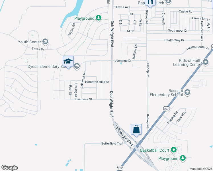 map of restaurants, bars, coffee shops, grocery stores, and more near 3041 Sutherland Street in Abilene