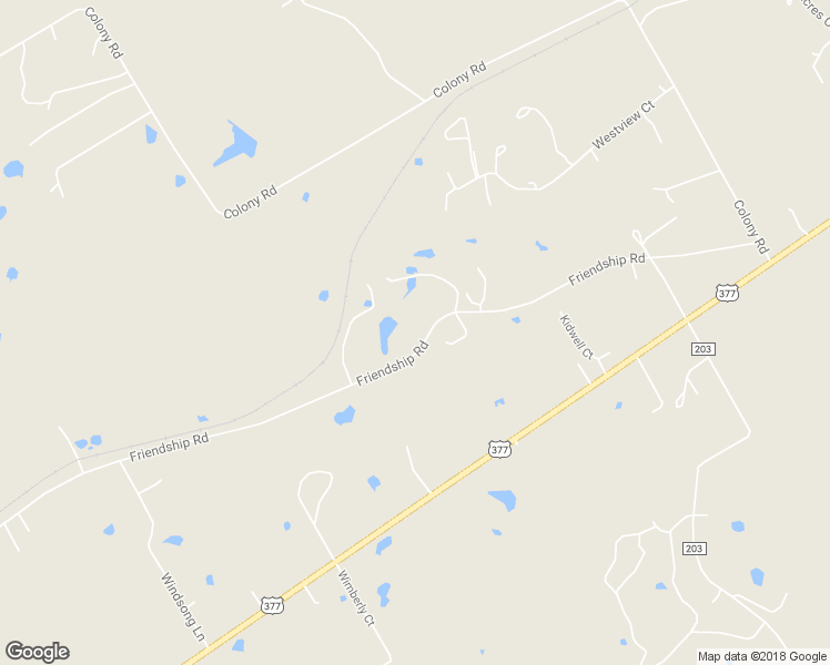 map of restaurants, bars, coffee shops, grocery stores, and more near 5500 Friendship Road in Tolar