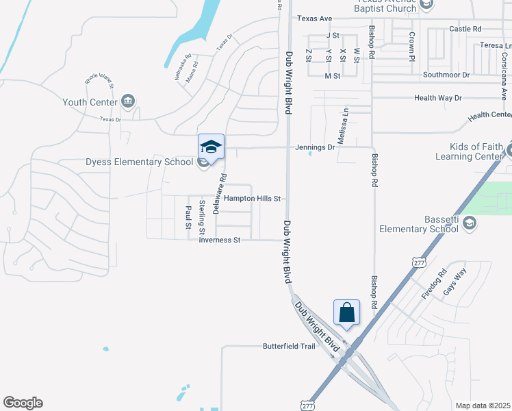 map of restaurants, bars, coffee shops, grocery stores, and more near 3009 Sutherland Street in Abilene