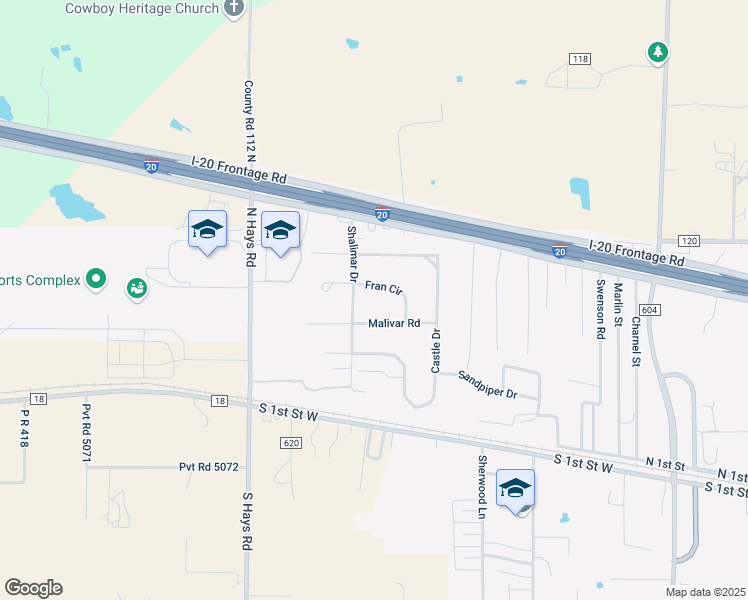 map of restaurants, bars, coffee shops, grocery stores, and more near 2409 Fran Circle in Clyde