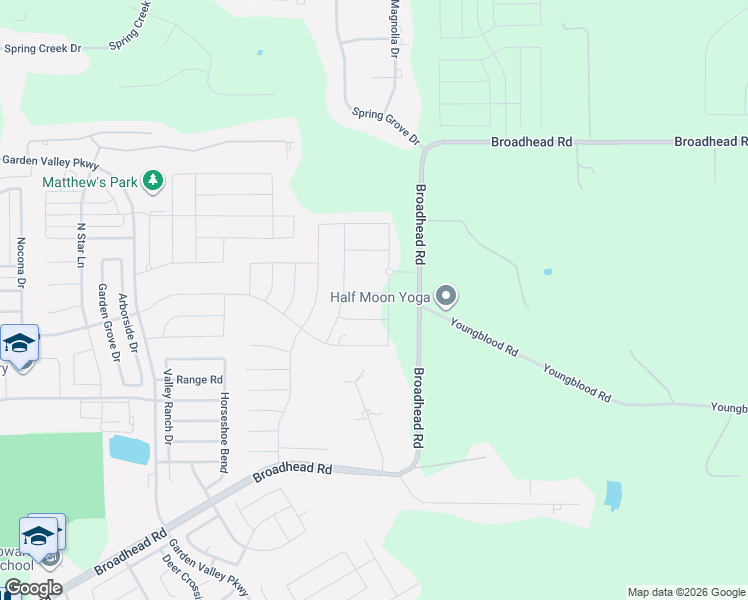 map of restaurants, bars, coffee shops, grocery stores, and more near 644 Winters Drive in Waxahachie