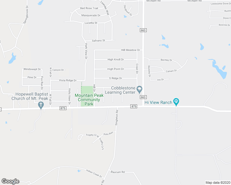 map of restaurants, bars, coffee shops, grocery stores, and more near 6420 Sun Crest Court in Midlothian