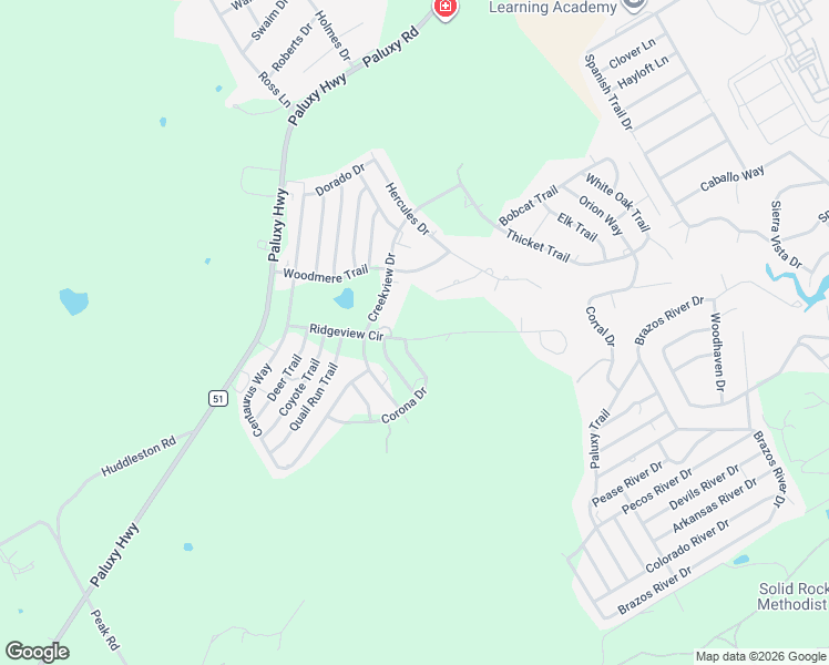 map of restaurants, bars, coffee shops, grocery stores, and more near 1502 Ridgeview Circle in Granbury