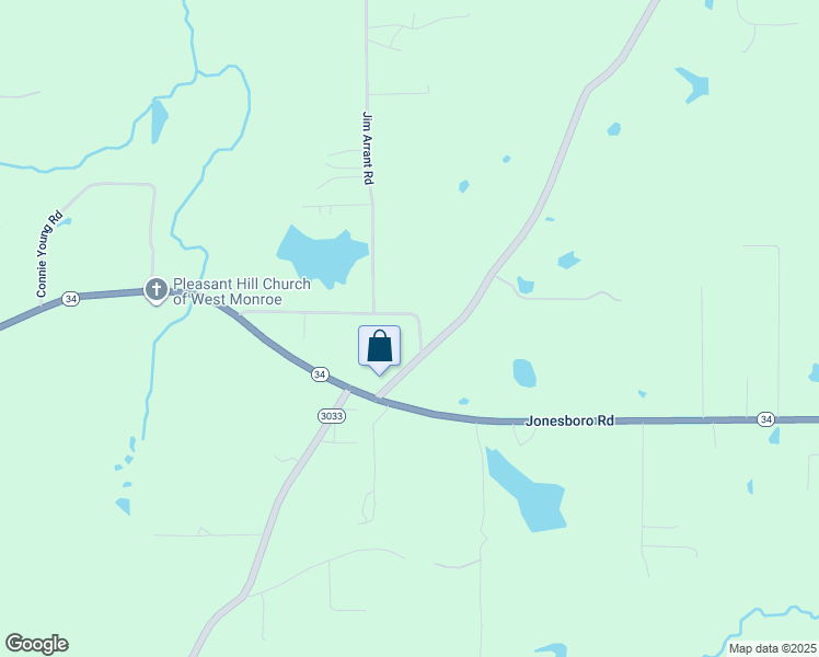 map of restaurants, bars, coffee shops, grocery stores, and more near 620 Jim Arrant Rd in West Monroe