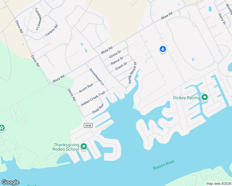 map of restaurants, bars, coffee shops, grocery stores, and more near 4202 Indian Creek Court in Granbury