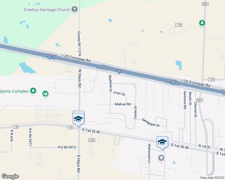 map of restaurants, bars, coffee shops, grocery stores, and more near 2409 Fran Circle in Clyde