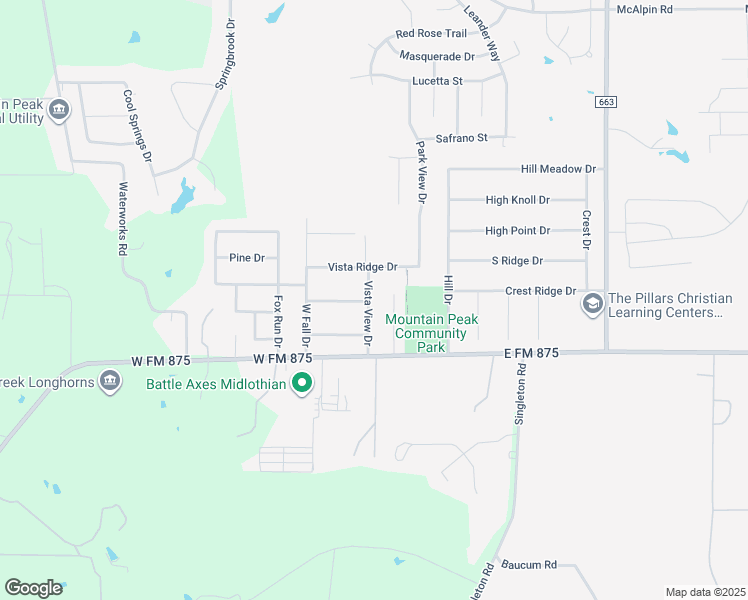 map of restaurants, bars, coffee shops, grocery stores, and more near 6260 Vista View Drive in Midlothian