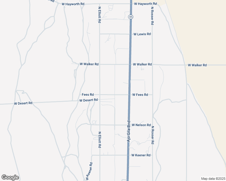 map of restaurants, bars, coffee shops, grocery stores, and more near 1120 West Fees Road in Ajo