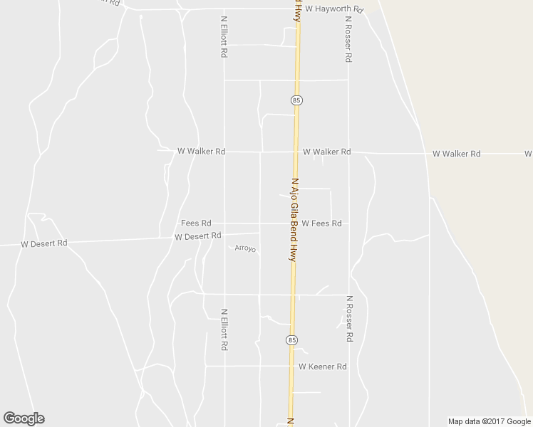 map of restaurants, bars, coffee shops, grocery stores, and more near 1120 West Fees Road in Ajo