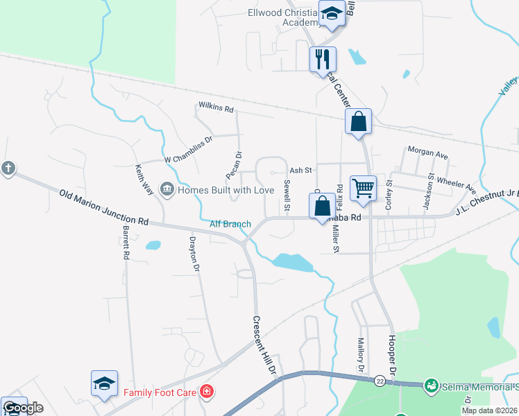 map of restaurants, bars, coffee shops, grocery stores, and more near 1 Grove Lane in Valley Grande