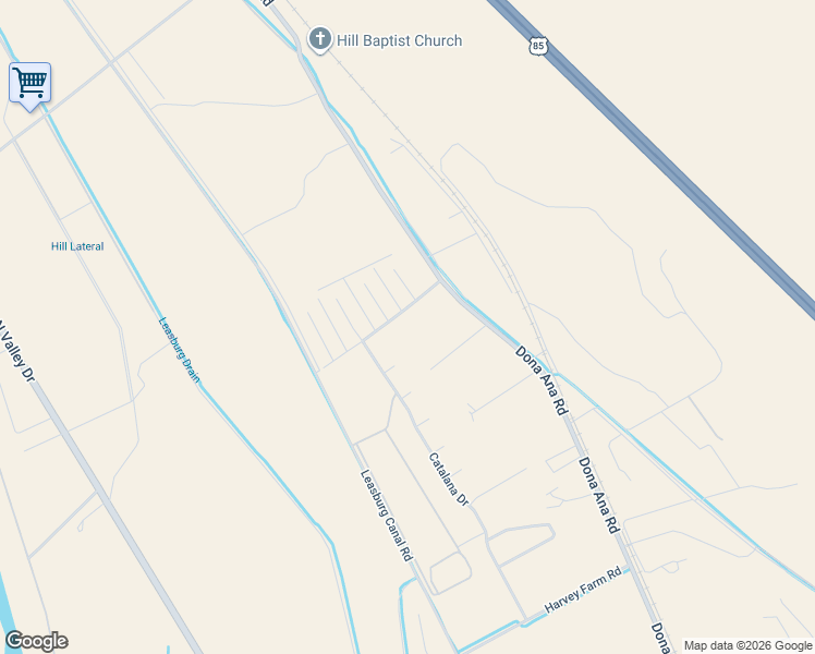 map of restaurants, bars, coffee shops, grocery stores, and more near 271 Plymouth Rock Road in Las Cruces