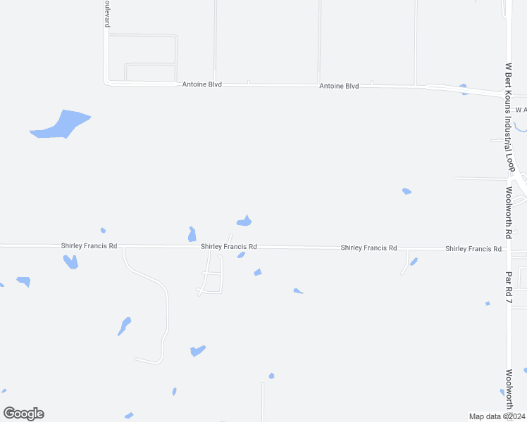 map of restaurants, bars, coffee shops, grocery stores, and more near 7484 Shirley Francis Road in Shreveport