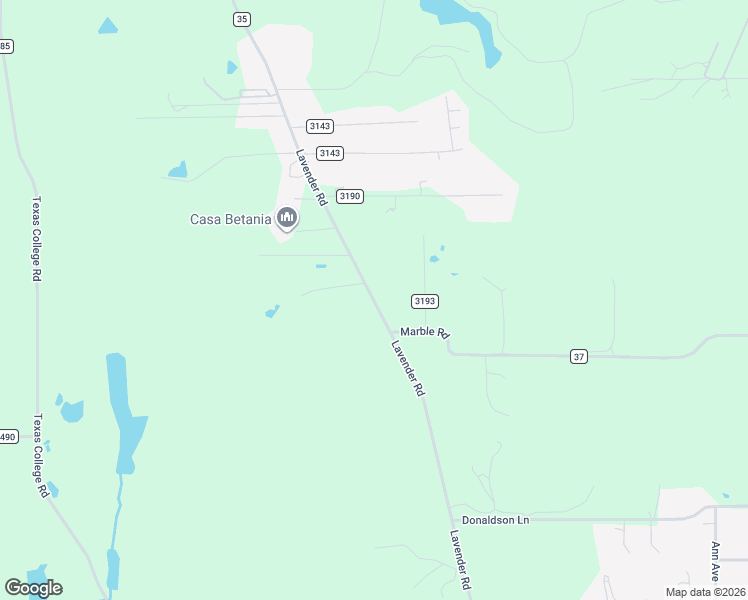 map of restaurants, bars, coffee shops, grocery stores, and more near 10370 County Road 35 in Tyler