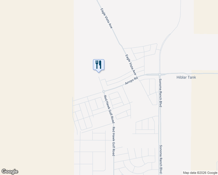 map of restaurants, bars, coffee shops, grocery stores, and more near 7502 Red Hawk Road in Las Cruces