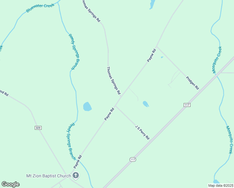 map of restaurants, bars, coffee shops, grocery stores, and more near 700-758 Thomas Springs Road in Rentz