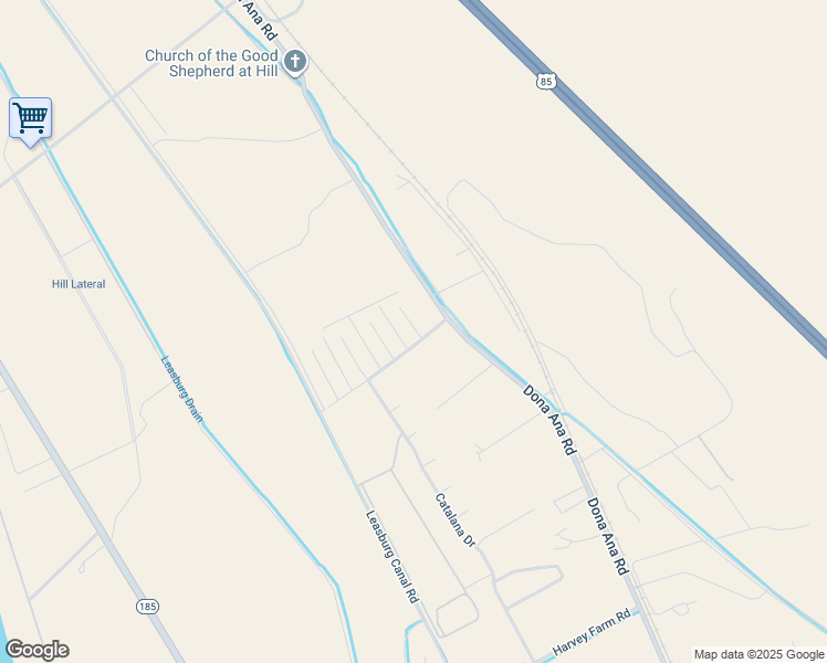 map of restaurants, bars, coffee shops, grocery stores, and more near 7527 Sussex Ct in Las Cruces