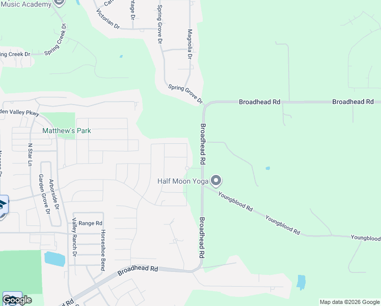 map of restaurants, bars, coffee shops, grocery stores, and more near 1042 Broadhead Road in Waxahachie
