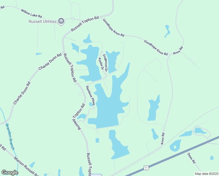 map of restaurants, bars, coffee shops, grocery stores, and more near 5456 Turner Drive in Toomsuba