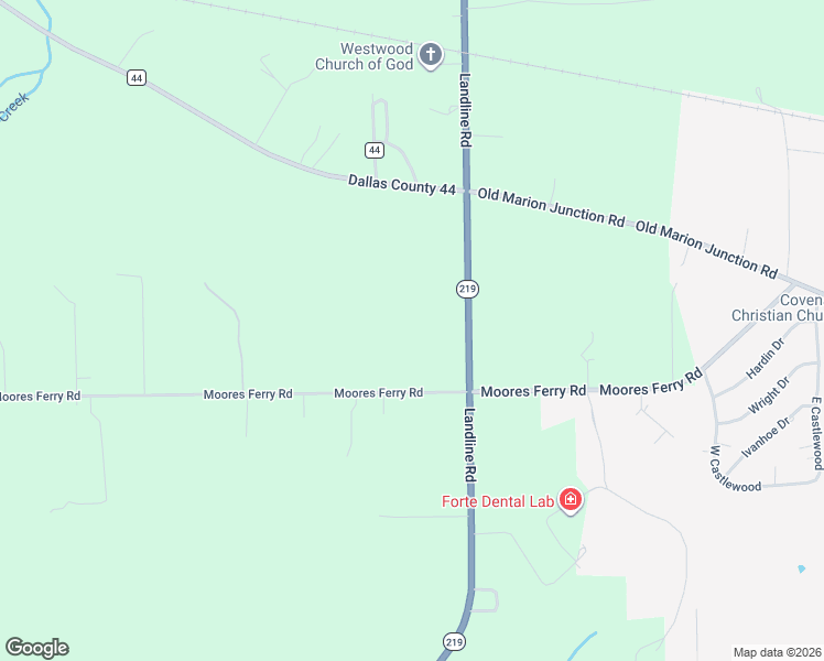 map of restaurants, bars, coffee shops, grocery stores, and more near 2311 Landline Road in Selma