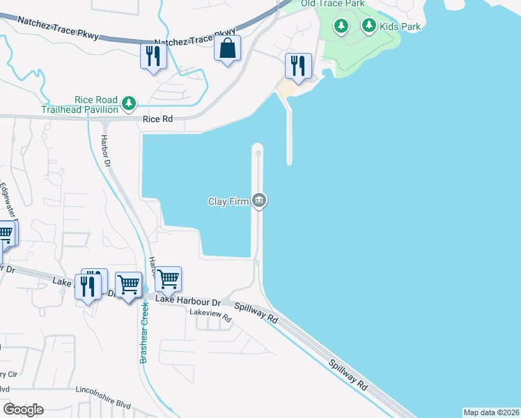 map of restaurants, bars, coffee shops, grocery stores, and more near 65 Breakers Lane in Ridgeland