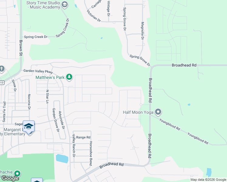 map of restaurants, bars, coffee shops, grocery stores, and more near 1120 Cotton Seed Circle in Waxahachie