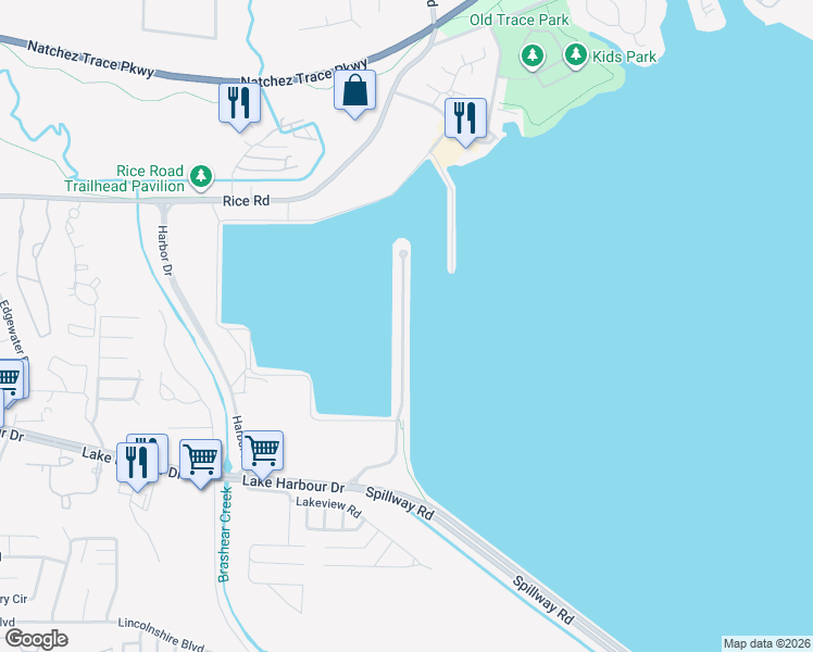 map of restaurants, bars, coffee shops, grocery stores, and more near 65 Breakers Lane in Ridgeland