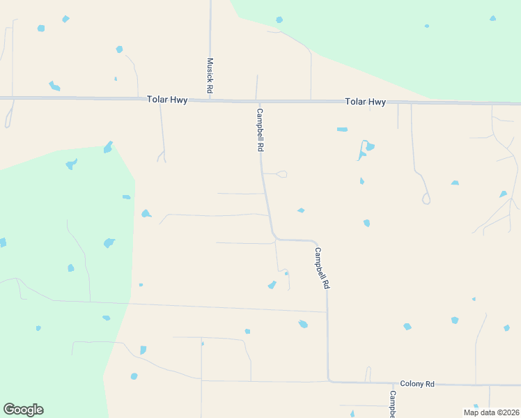map of restaurants, bars, coffee shops, grocery stores, and more near 2800 Campbell Road in Tolar