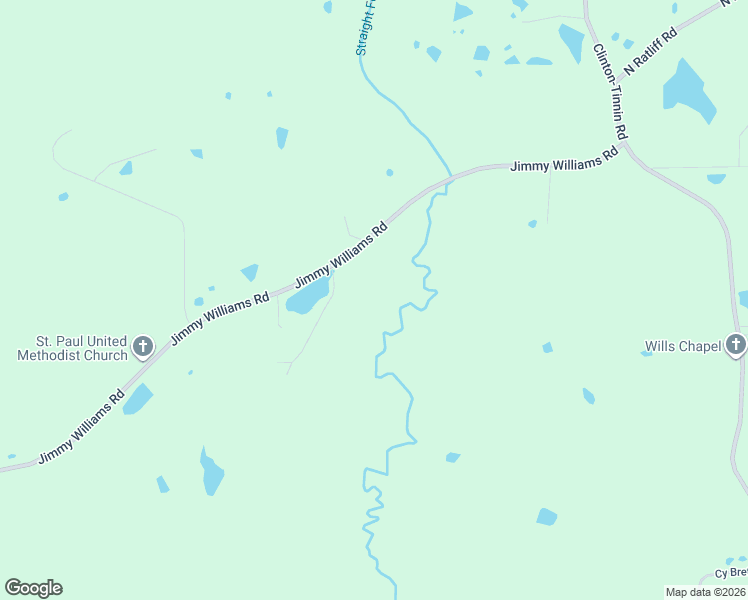 map of restaurants, bars, coffee shops, grocery stores, and more near 6683 Jimmy Williams Road in Clinton