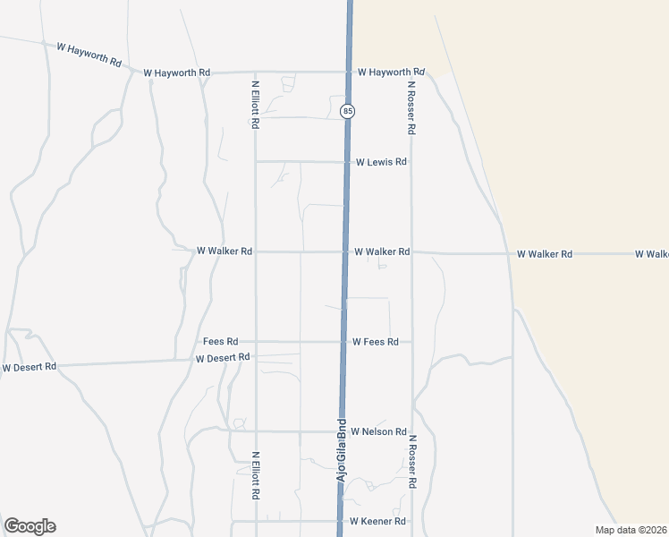 map of restaurants, bars, coffee shops, grocery stores, and more near 3361 North Ajo Gila Bend Highway in Ajo
