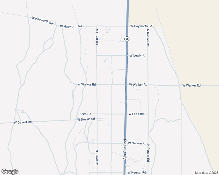map of restaurants, bars, coffee shops, grocery stores, and more near 1167 West Walker Road in Ajo