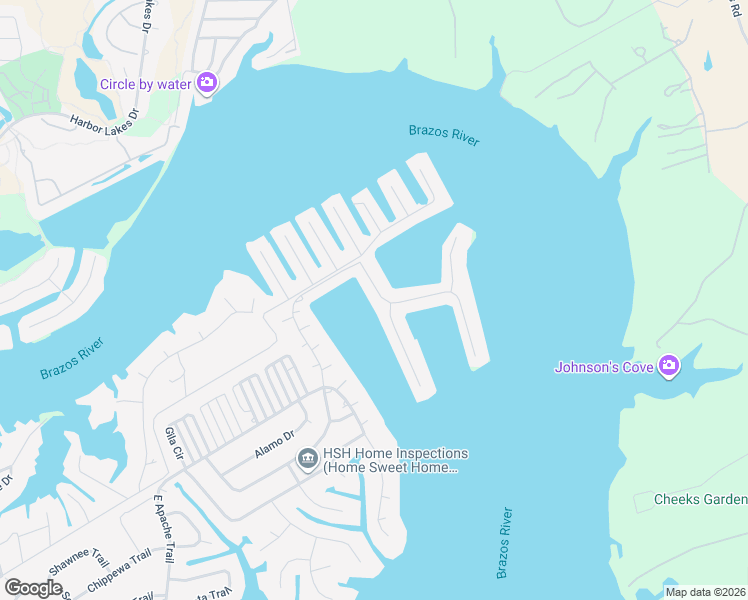 map of restaurants, bars, coffee shops, grocery stores, and more near 4016 Lands End Court in Granbury