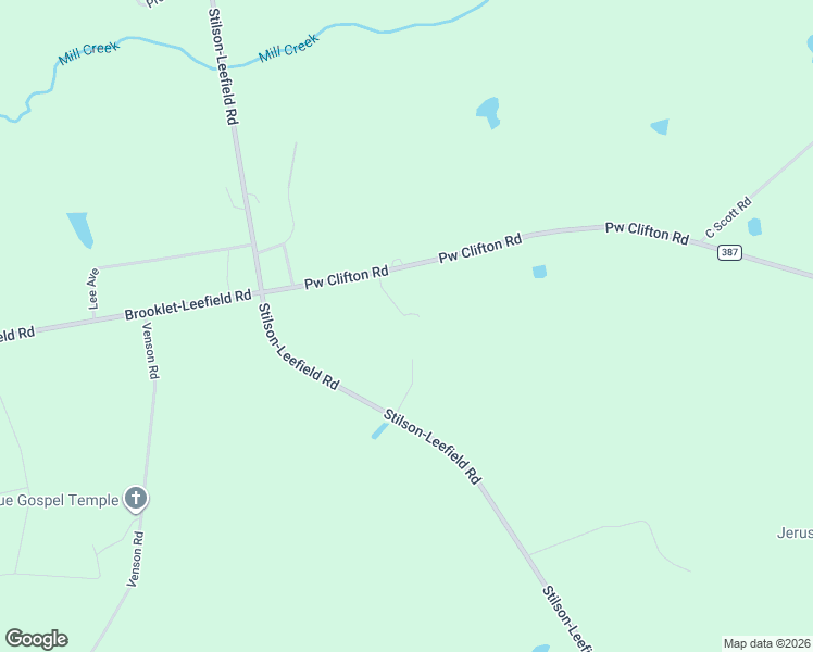 map of restaurants, bars, coffee shops, grocery stores, and more near 418 Pw Clifton Road in Brooklet