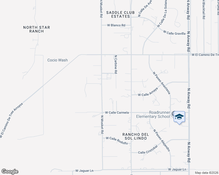 map of restaurants, bars, coffee shops, grocery stores, and more near 11716 North Musket Road in Marana