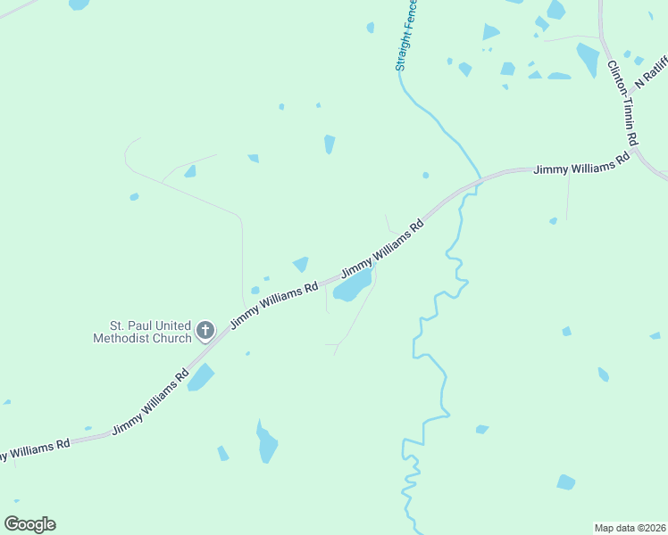 map of restaurants, bars, coffee shops, grocery stores, and more near 6400 Jimmy Williams Road in Clinton