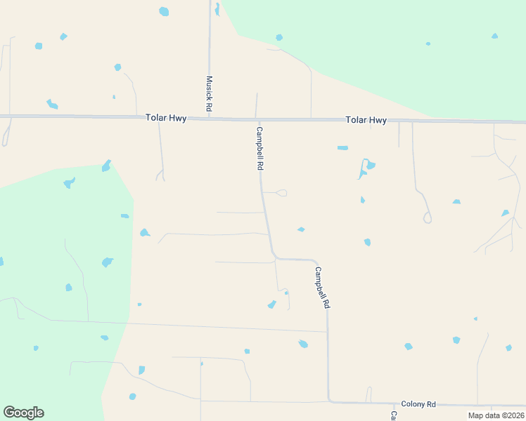 map of restaurants, bars, coffee shops, grocery stores, and more near 2800 Campbell Road in Tolar