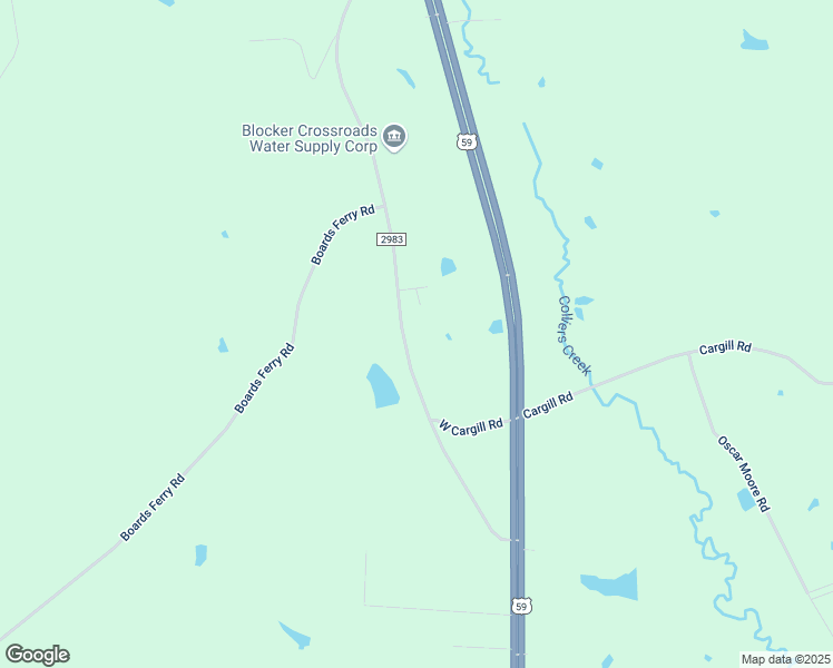 map of restaurants, bars, coffee shops, grocery stores, and more near 1109 Farm to Market Road 2983 in Marshall